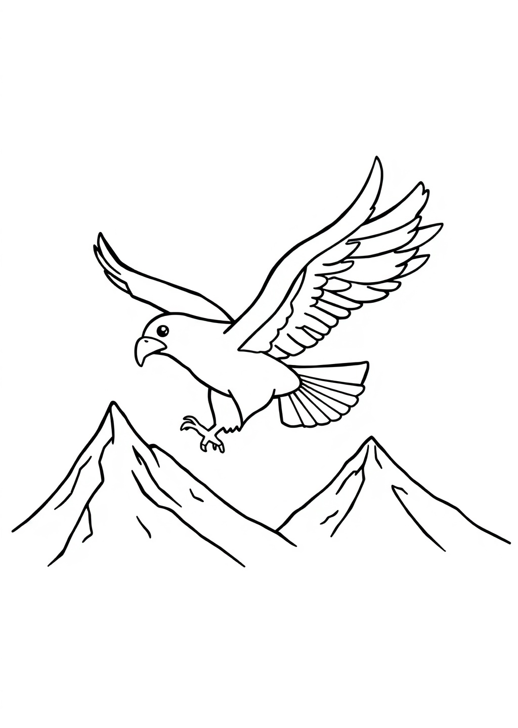 Ausmalbild: Adler