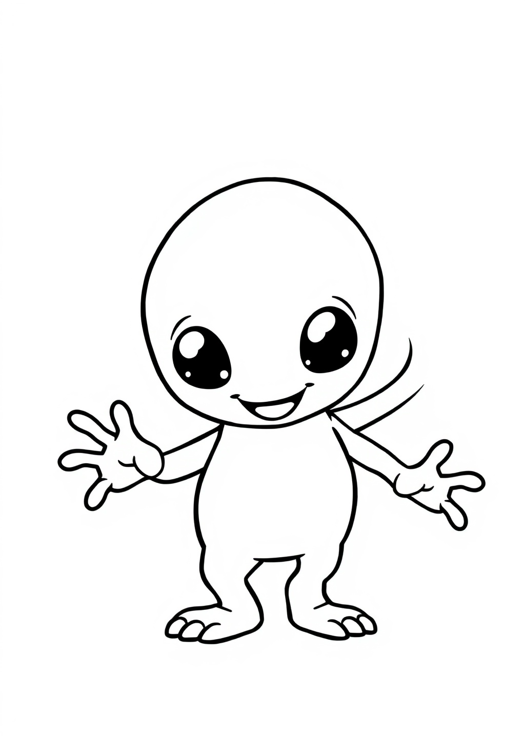 Ausmalbild: Alien