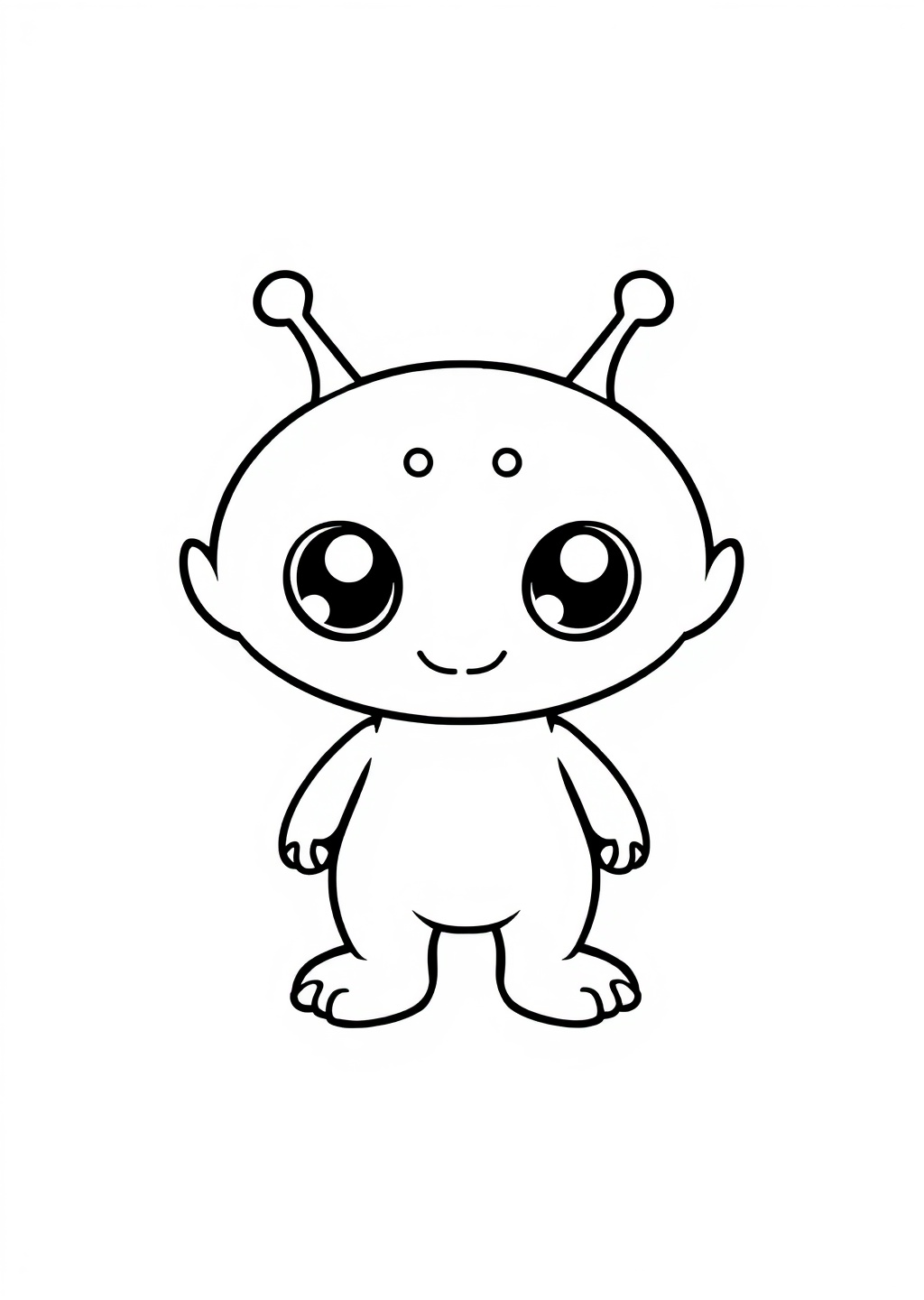 Ausmalbild: Alien