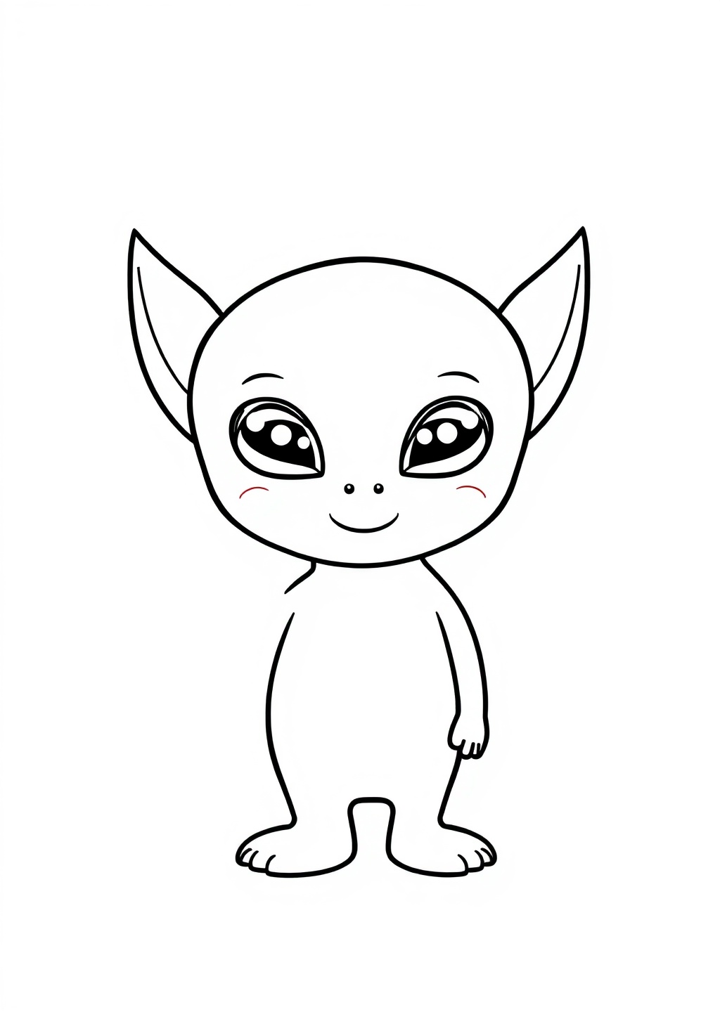 Ausmalbild: Alien