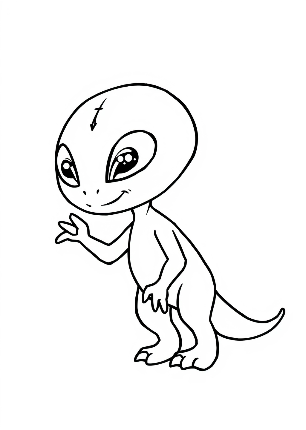 Ausmalbild: Alien