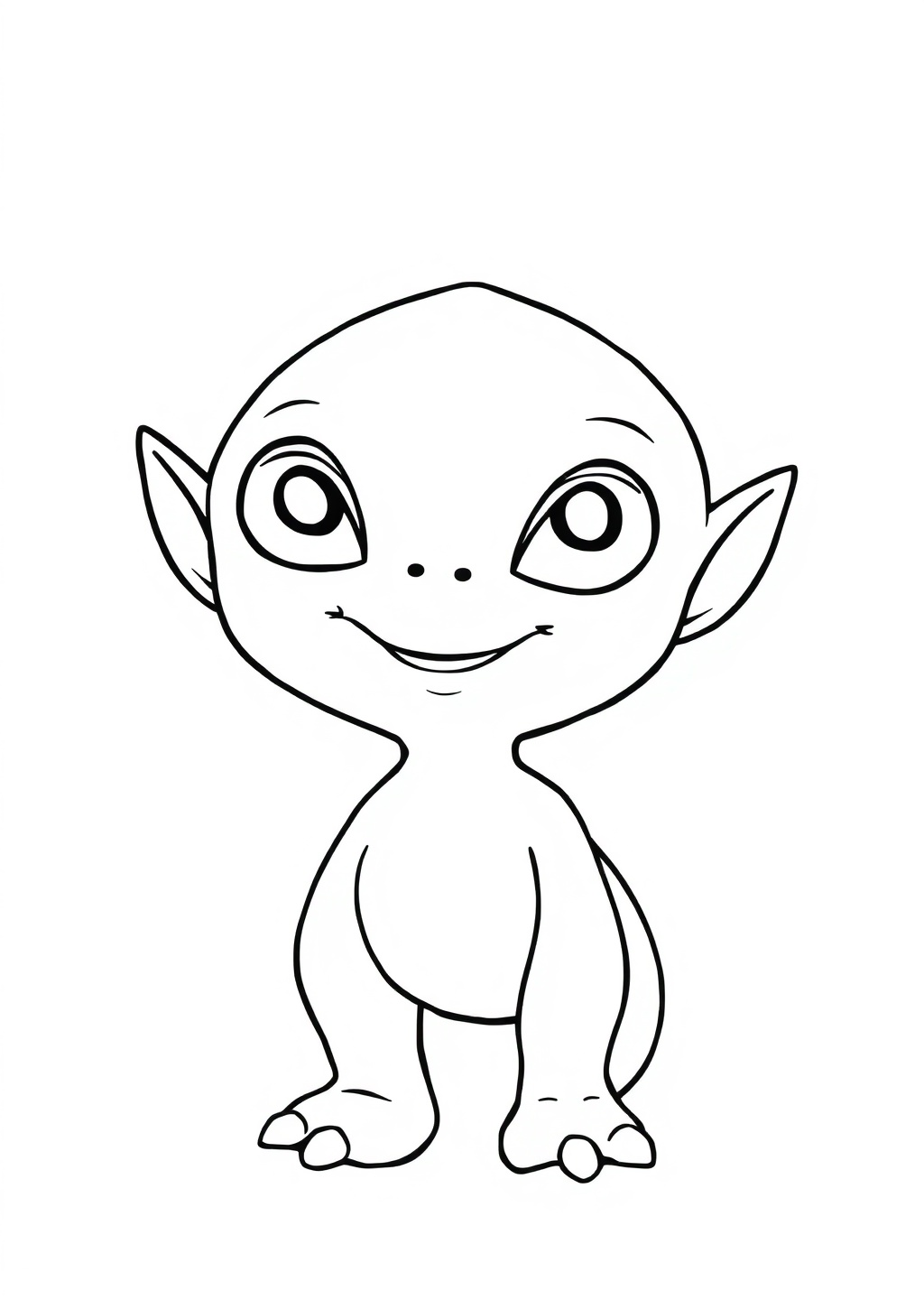 Ausmalbild: Alien