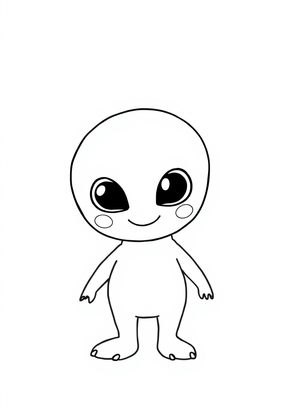 Ausmalbild: Alien