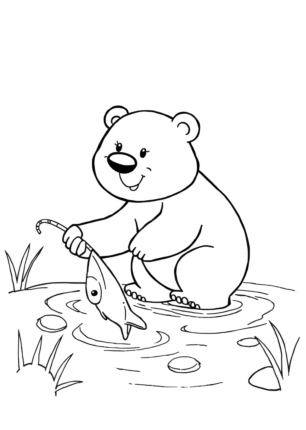 Ausmalbild: Bär