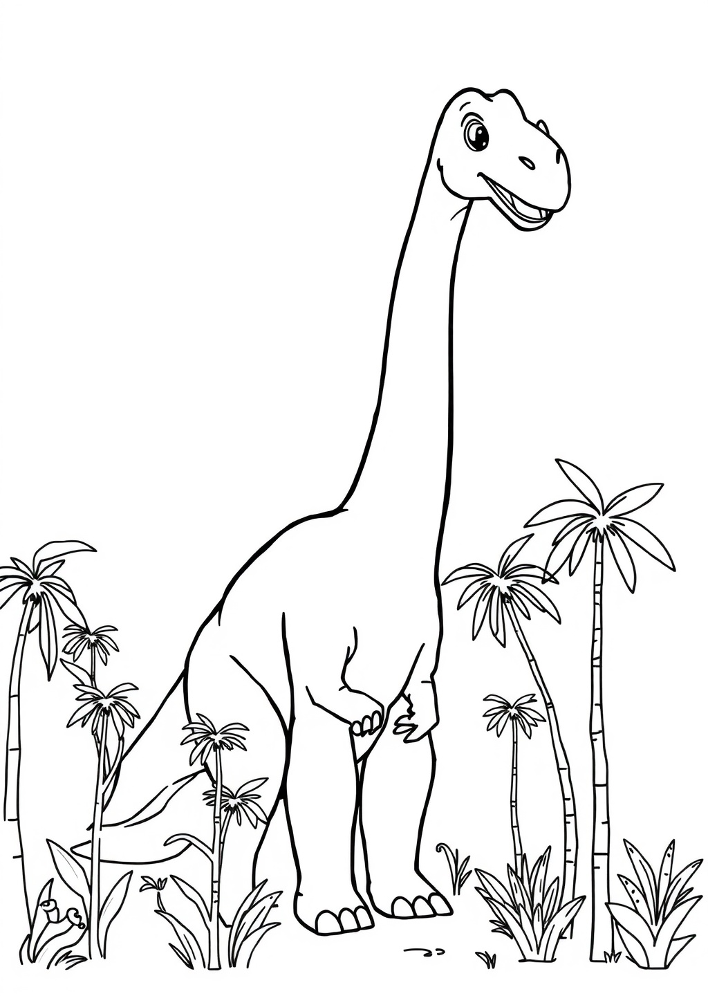Ausmalbild: Brachiosaurus