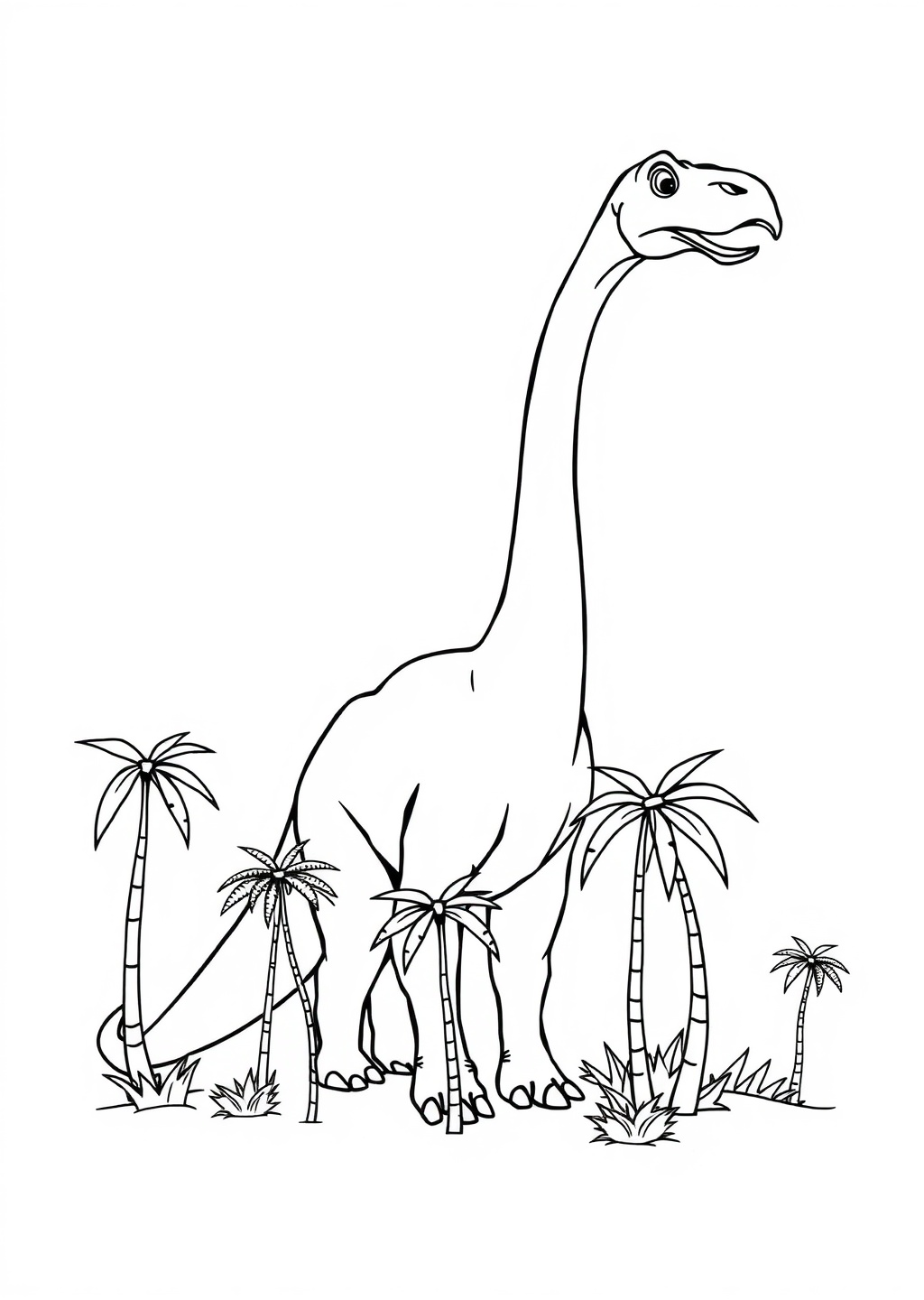 Ausmalbild: Brachiosaurus