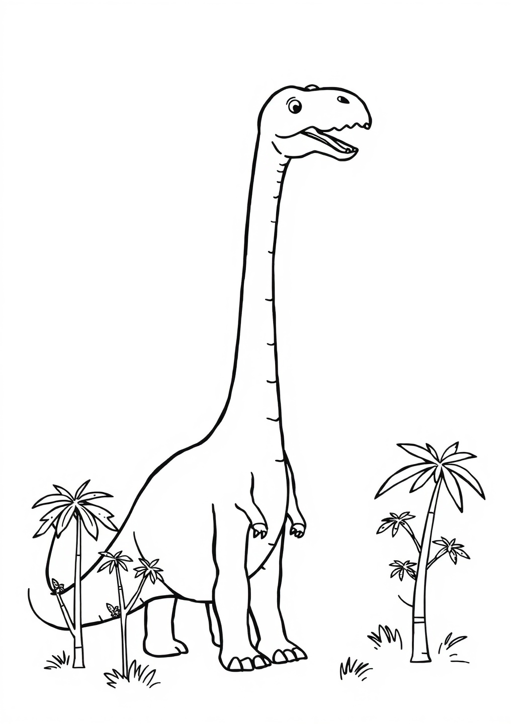Ausmalbild: Brachiosaurus