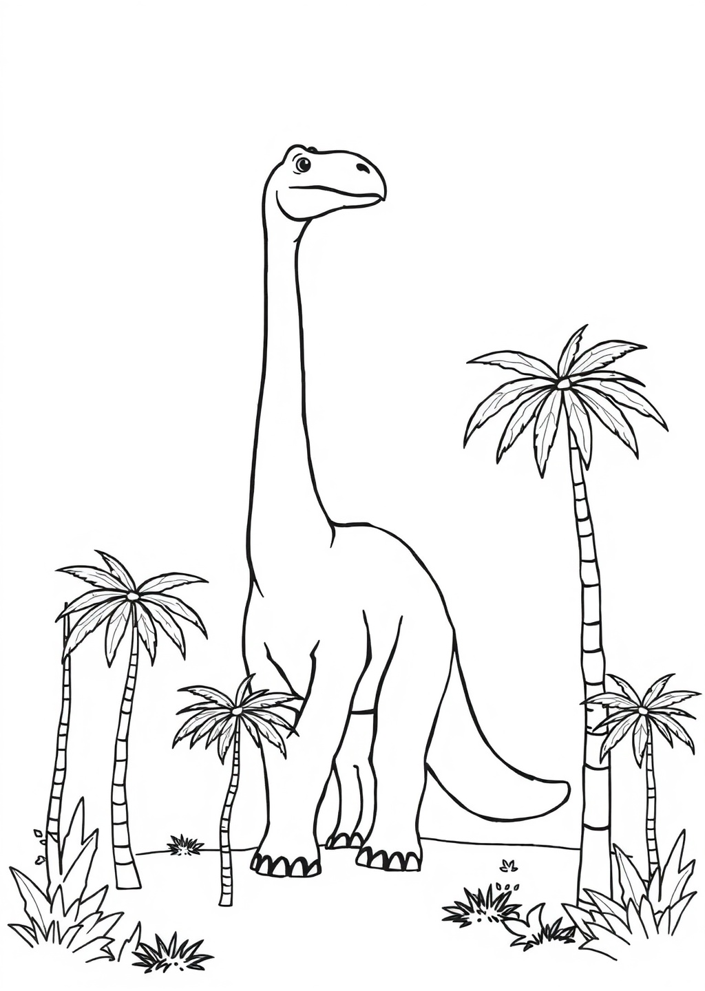 Ausmalbild: Brachiosaurus