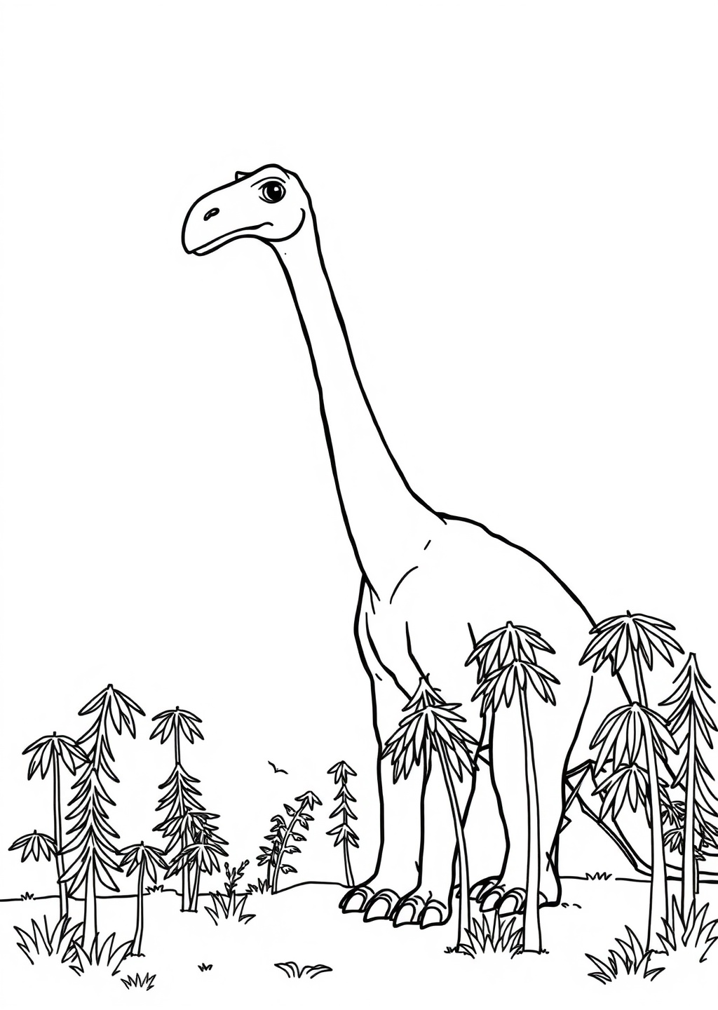 Ausmalbild: Brachiosaurus