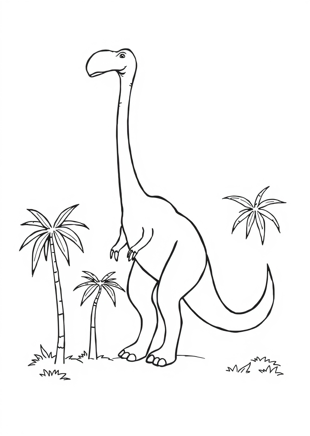 Ausmalbild: Brachiosaurus