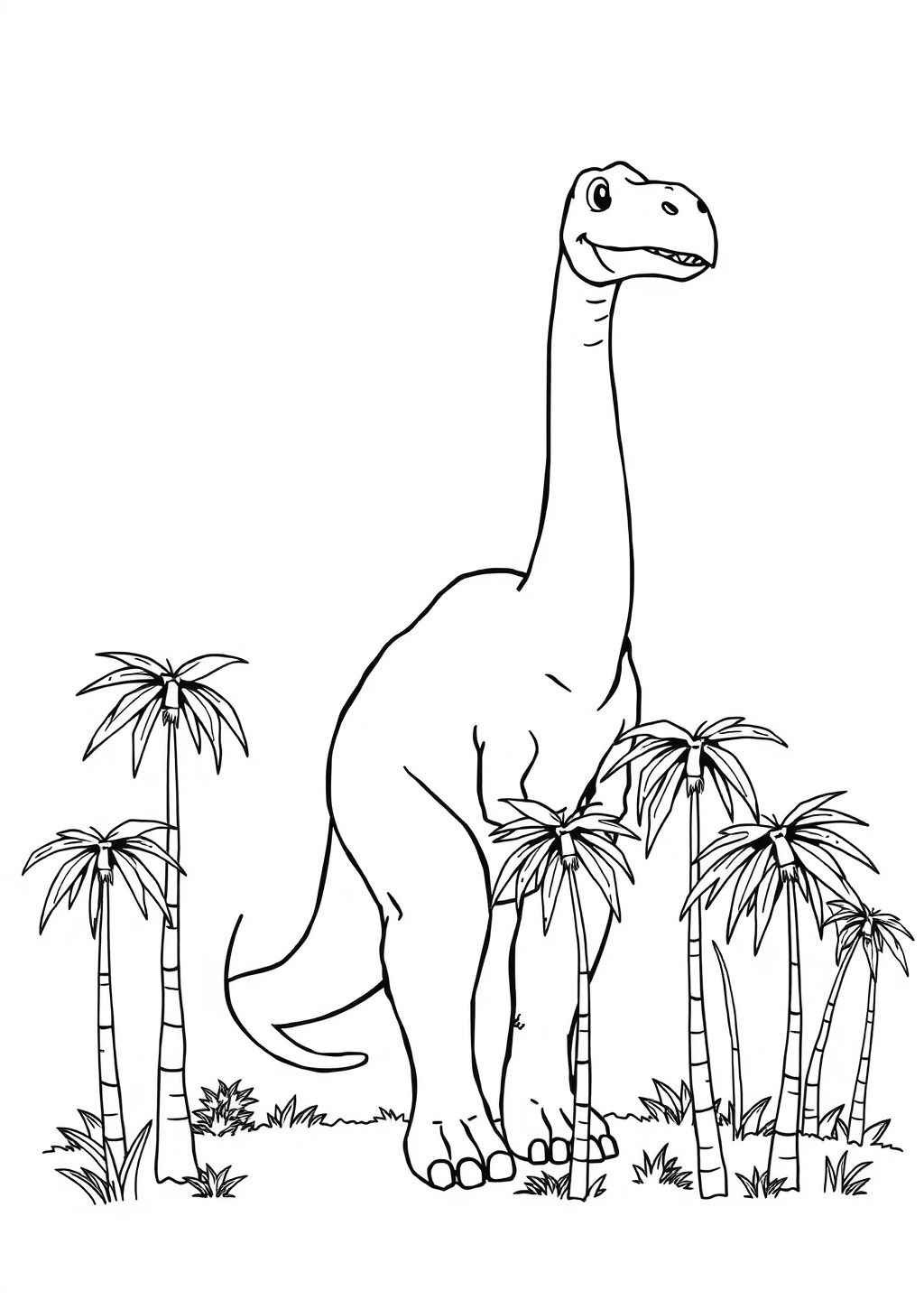 Ausmalbild: Brachiosaurus