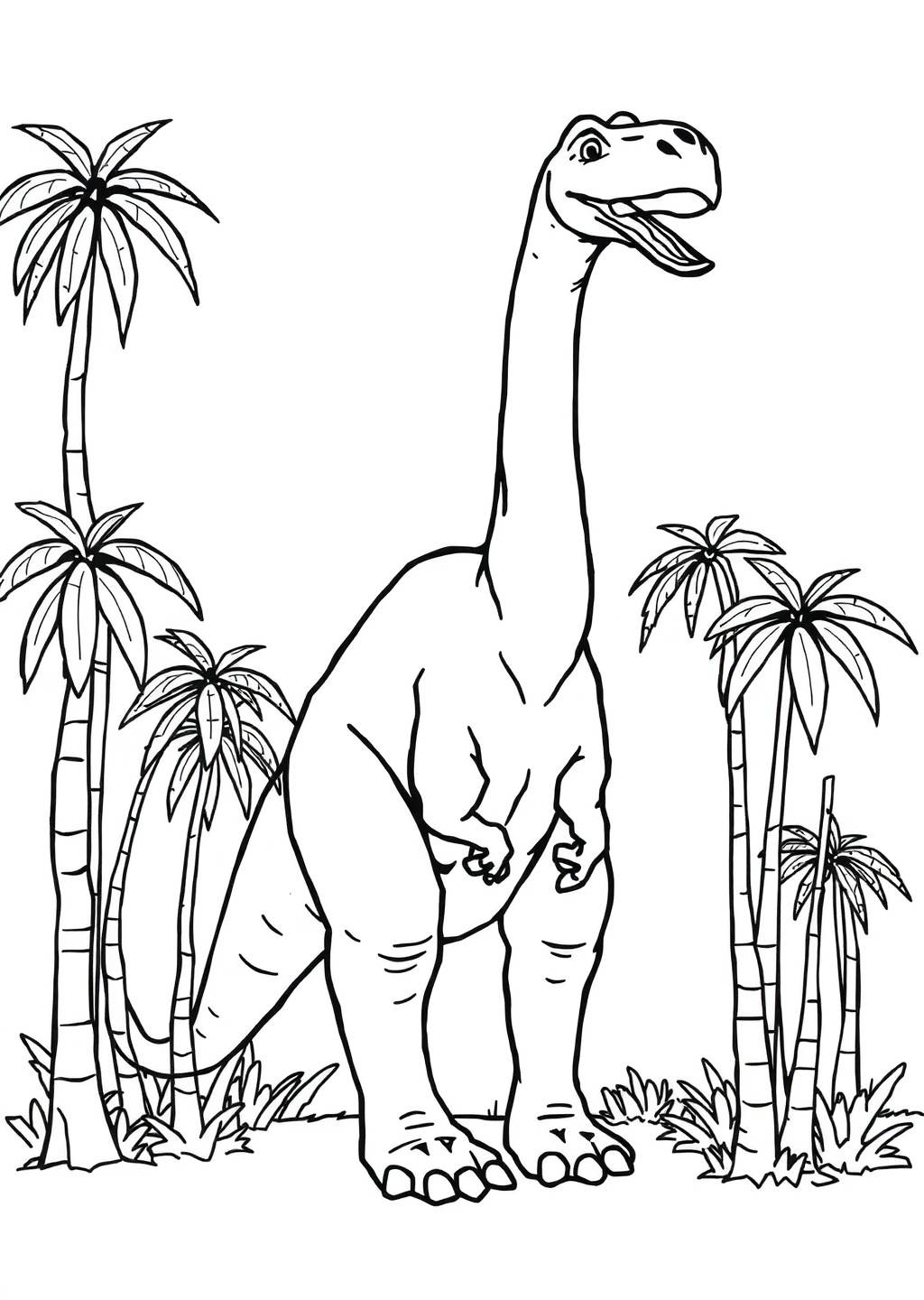 Ausmalbild: Brachiosaurus
