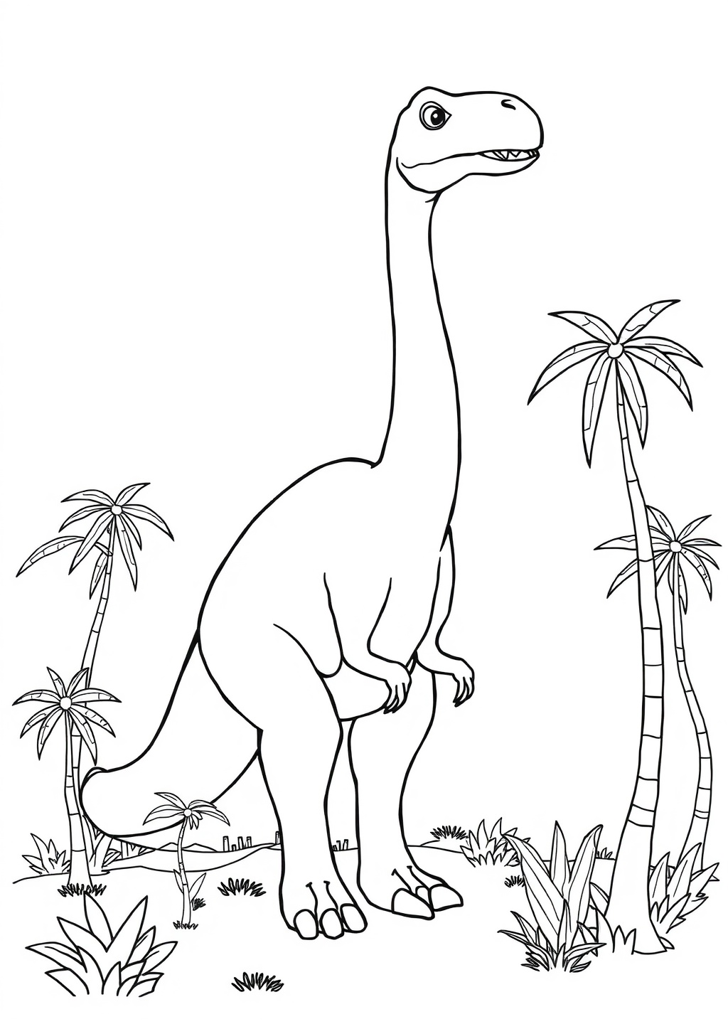 Ausmalbild: Brachiosaurus