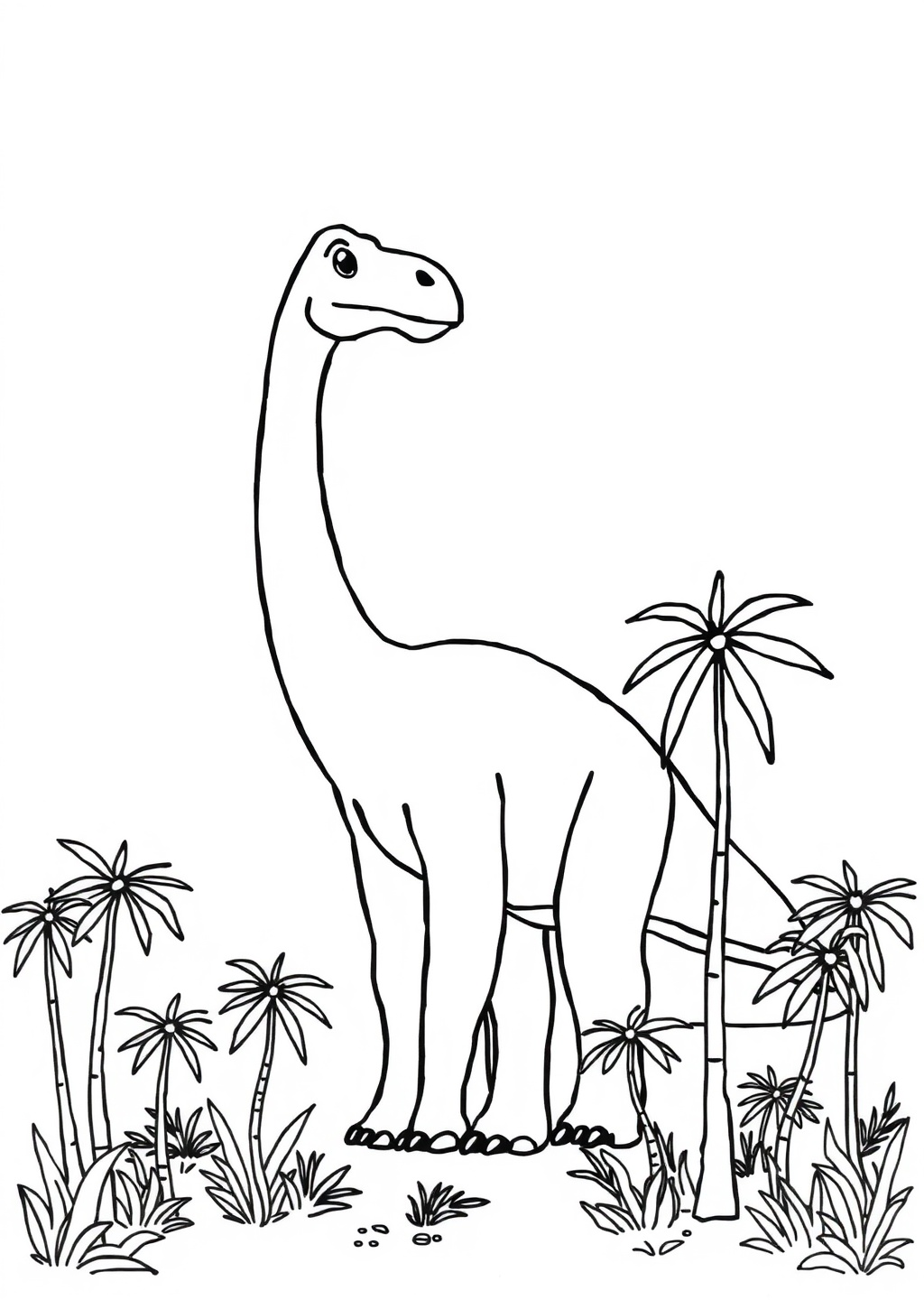 Ausmalbild: Brachiosaurus