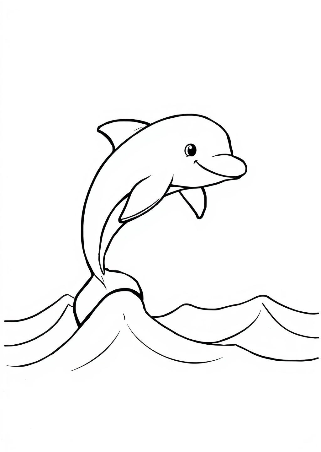 Ausmalbild: Delfin