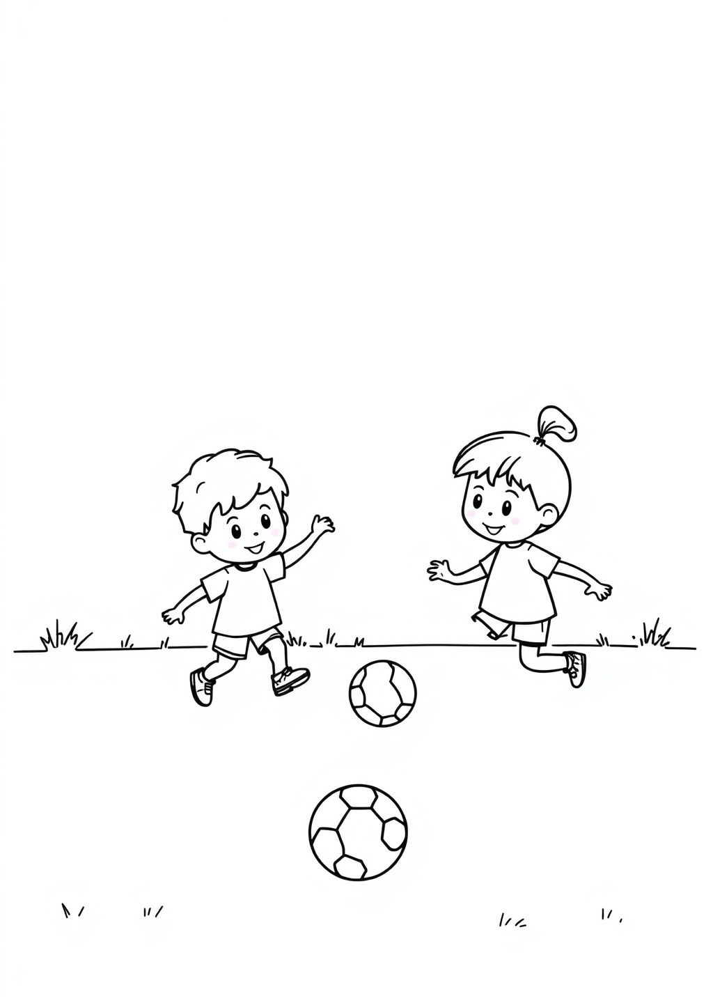 Ausmalbild: Fußball
