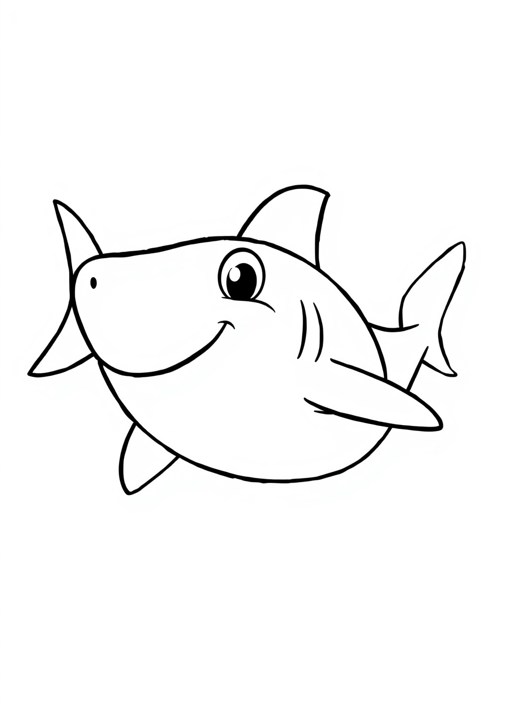 Ausmalbild: Hai