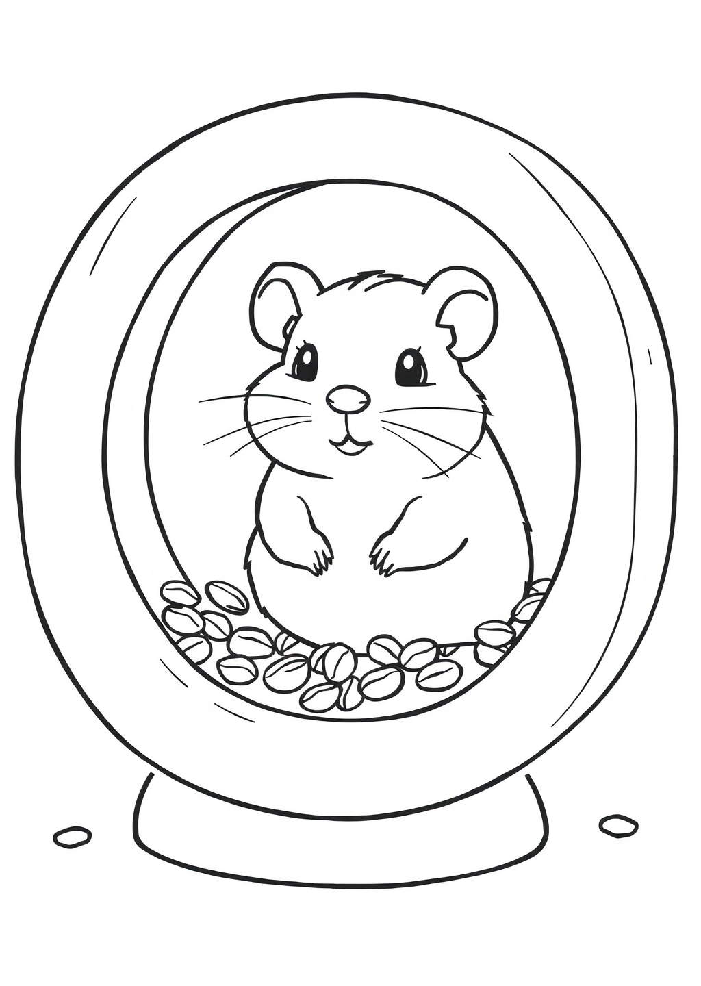 Ausmalbild: Hamster