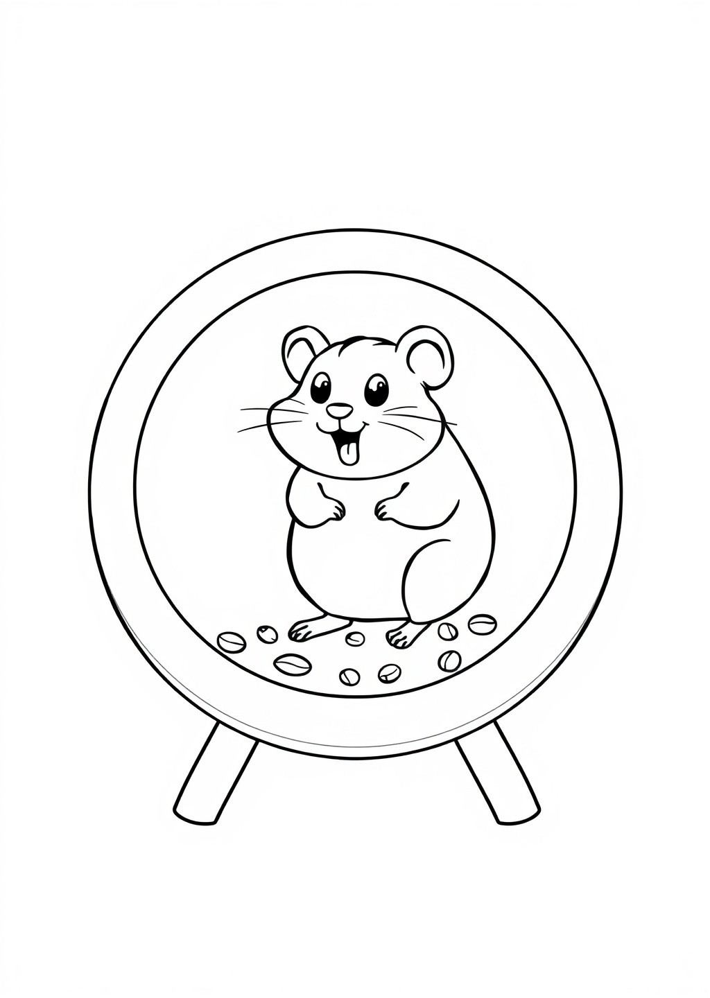 Ausmalbild: Hamster