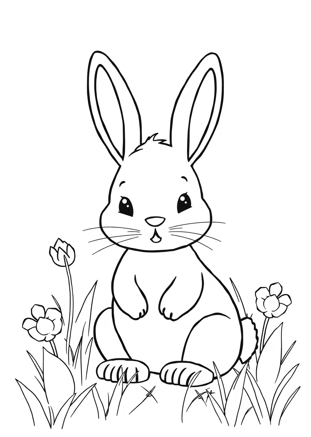 Ausmalbild: Hase