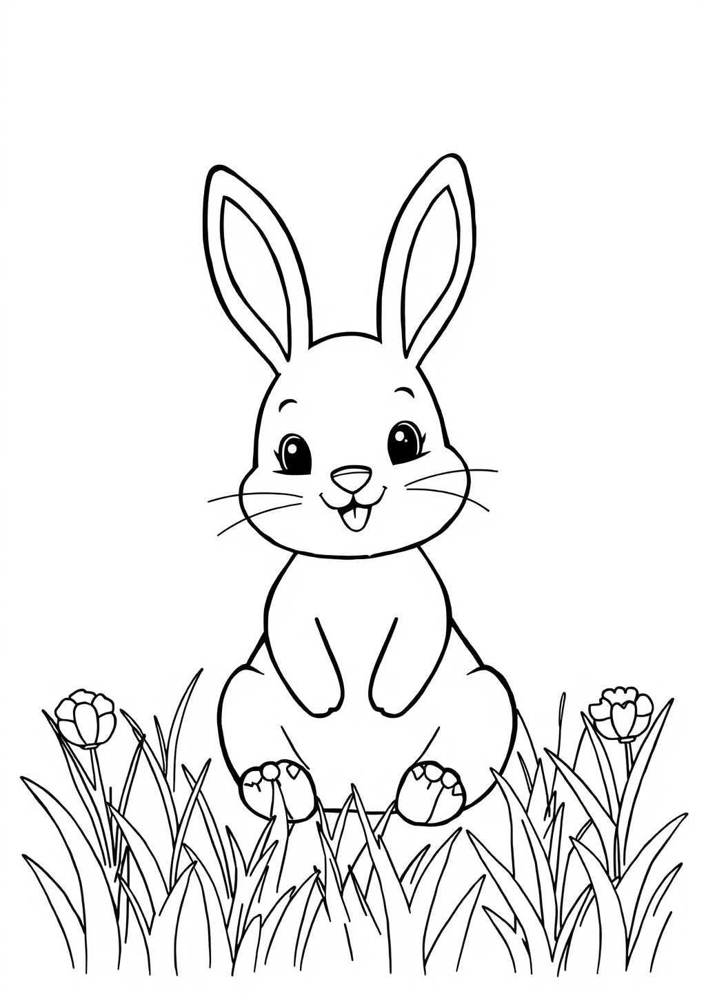 Ausmalbild: Hase