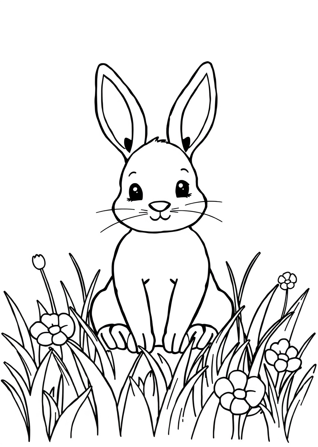 Ausmalbild: Hase