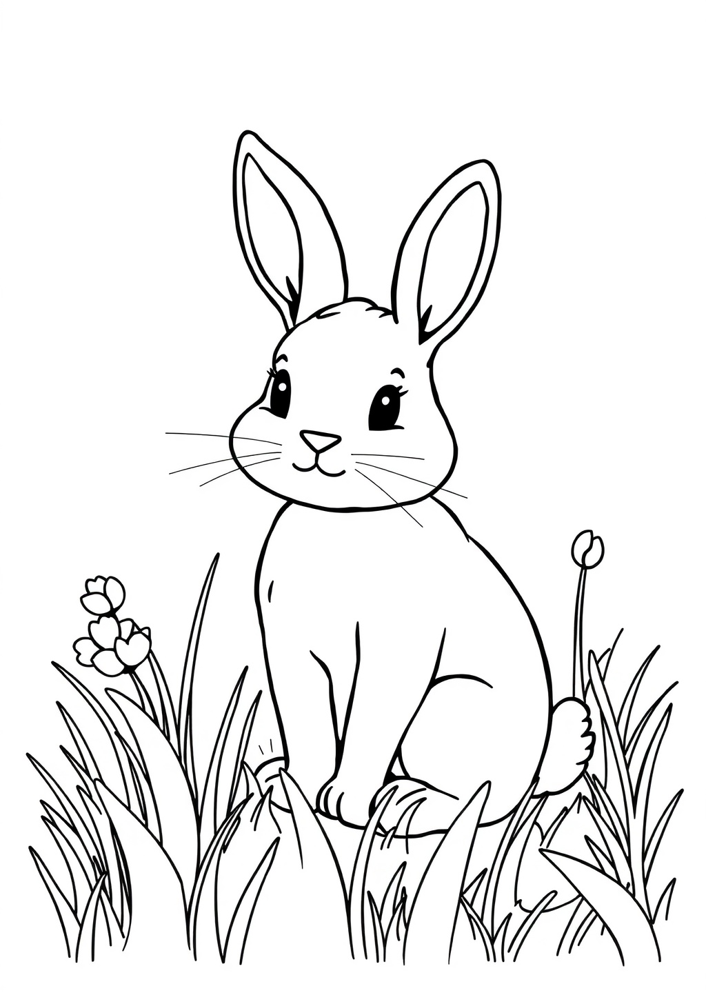 Ausmalbild: Hase