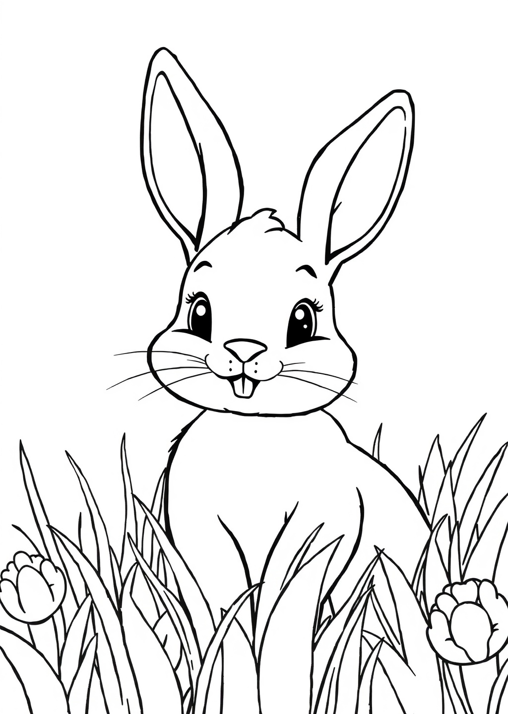Ausmalbild: Hase
