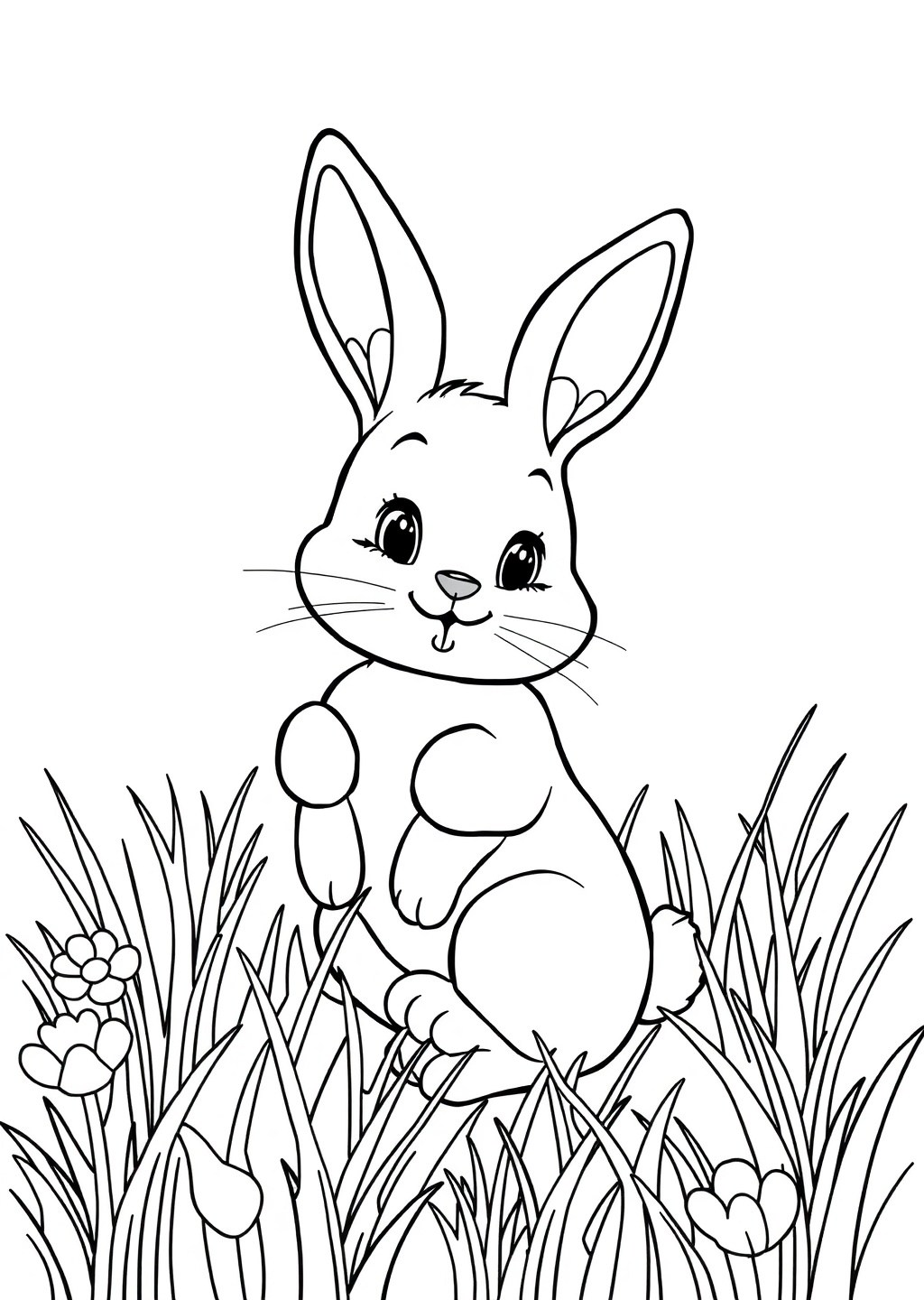 Ausmalbild: Hase