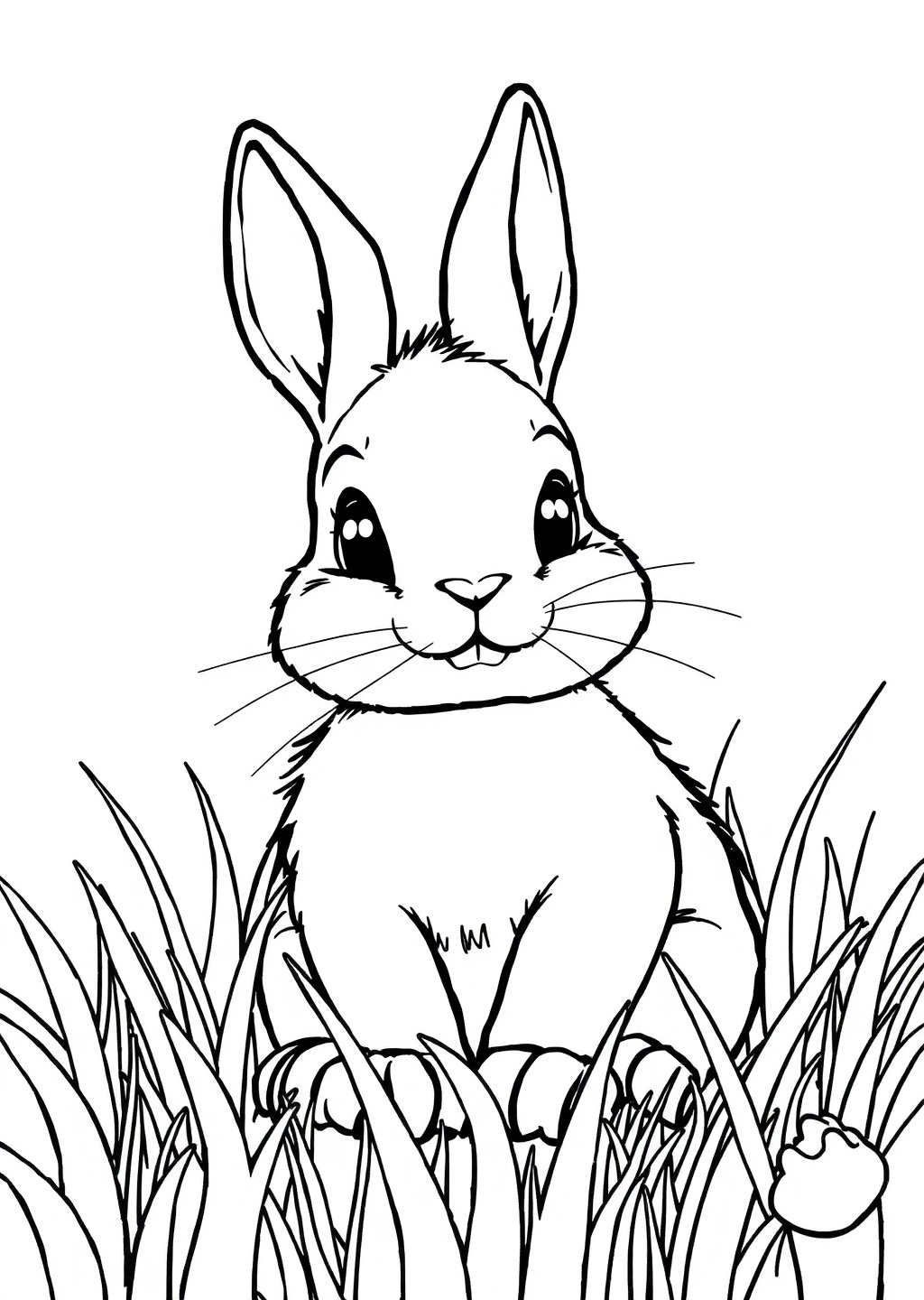 Ausmalbild: Hase