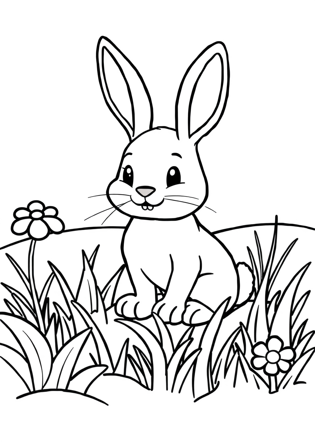 Ausmalbild: Hase