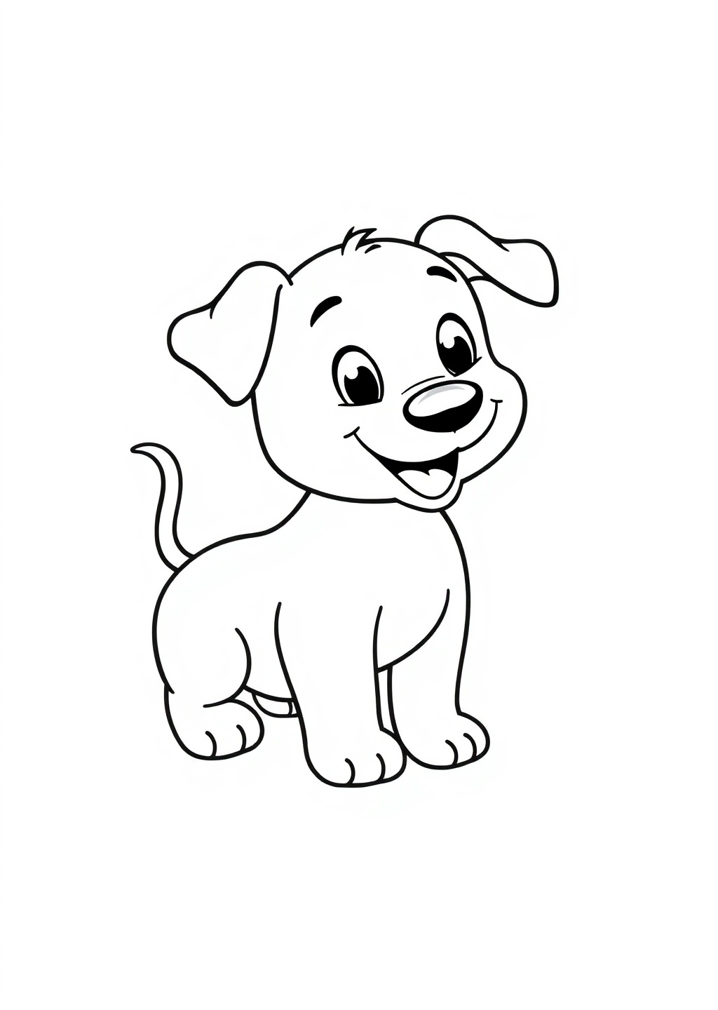 Ausmalbild: Hund