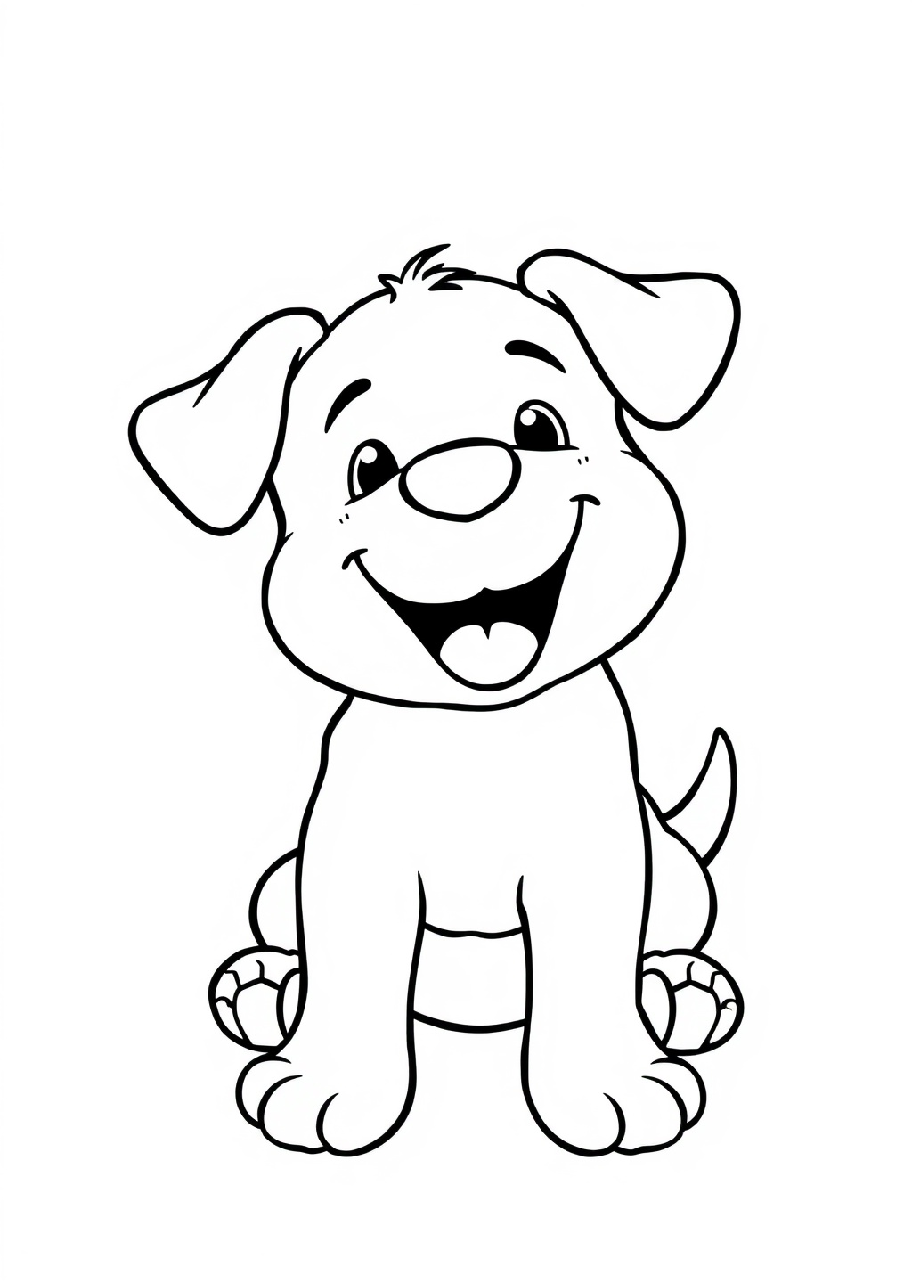 Ausmalbild: Hund