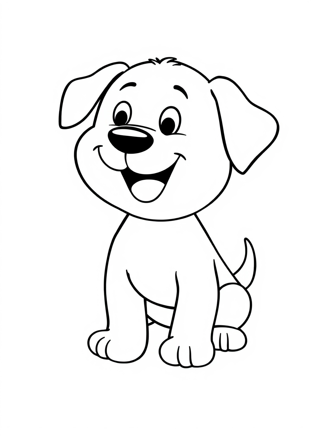 Ausmalbild: Hund