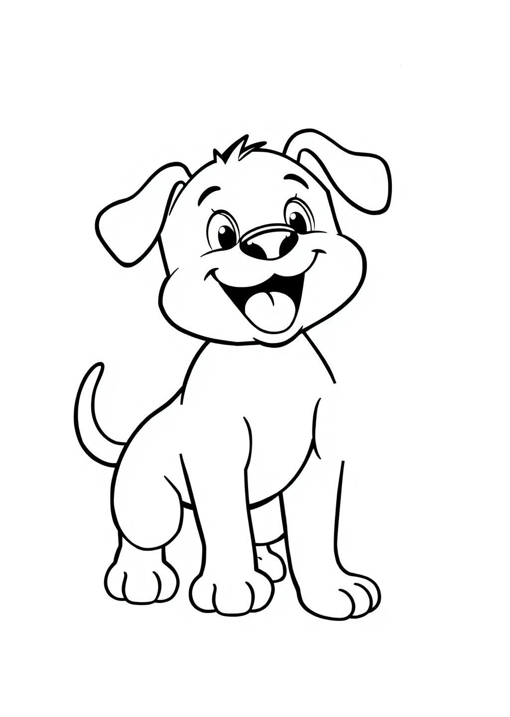 Ausmalbild: Hund