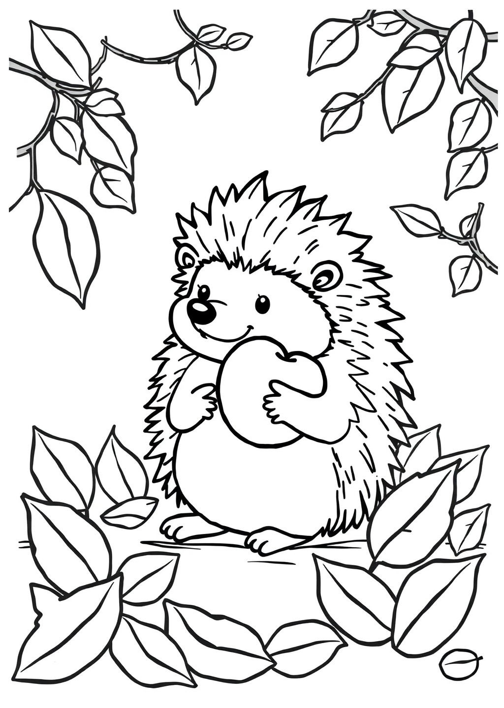 Ausmalbild: Igel