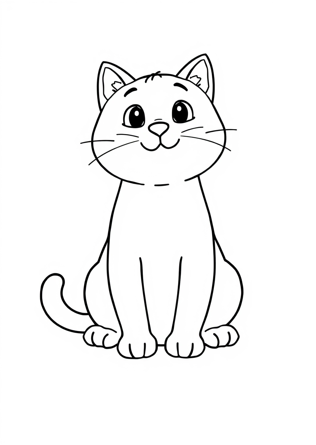 Ausmalbild: Katze