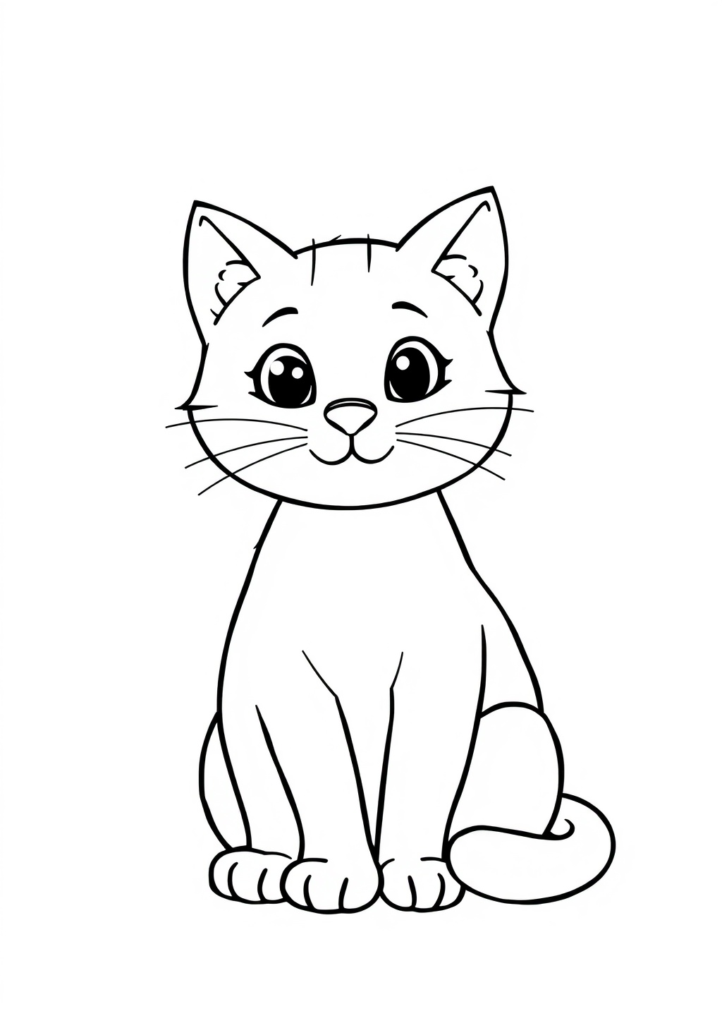 Ausmalbild: Katze