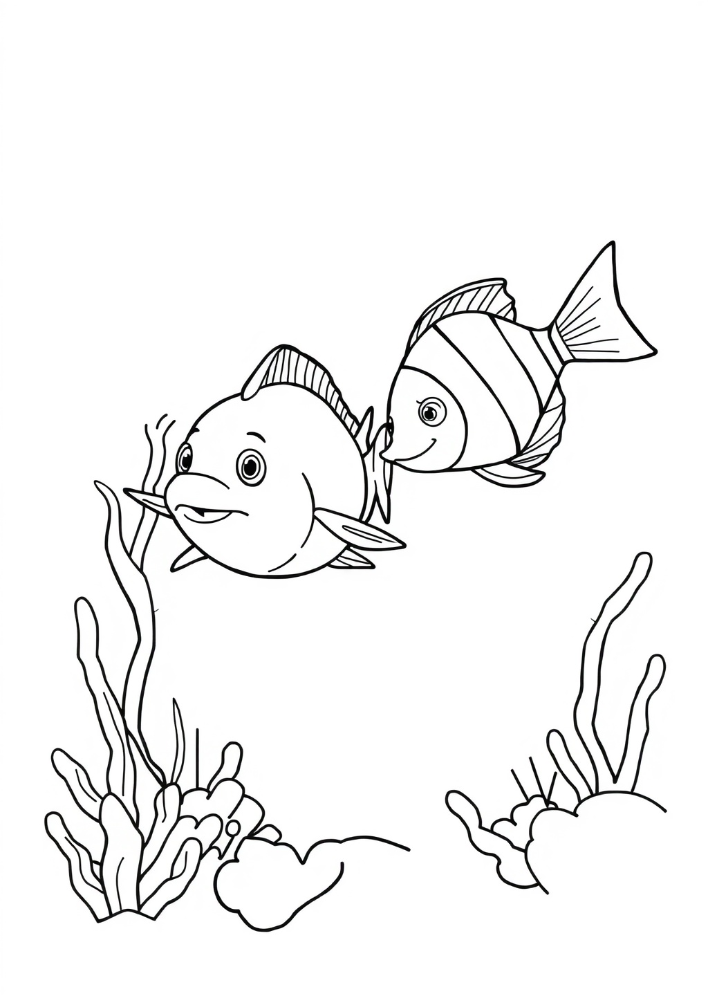 Ausmalbild: Korallenriff