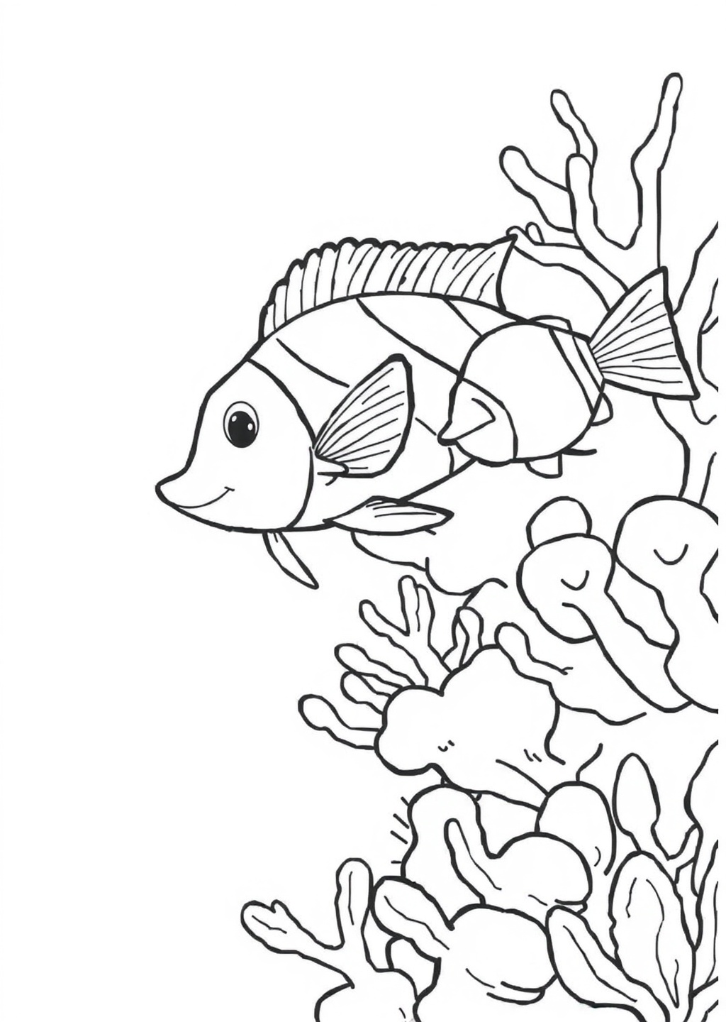 Ausmalbild: Korallenriff