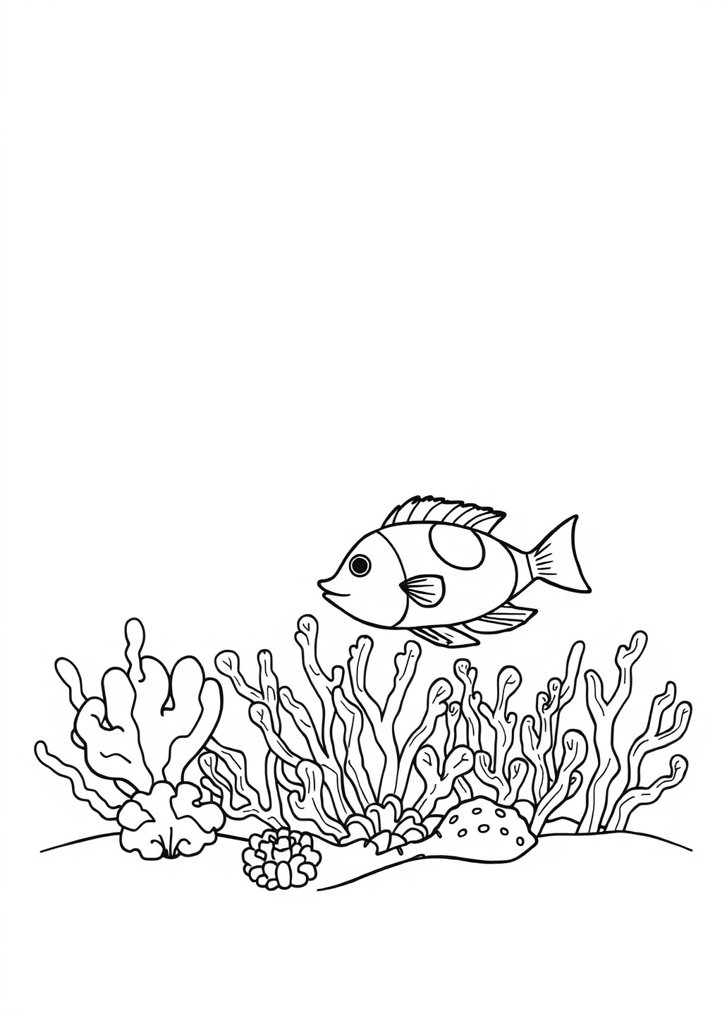 Ausmalbild: Korallenriff