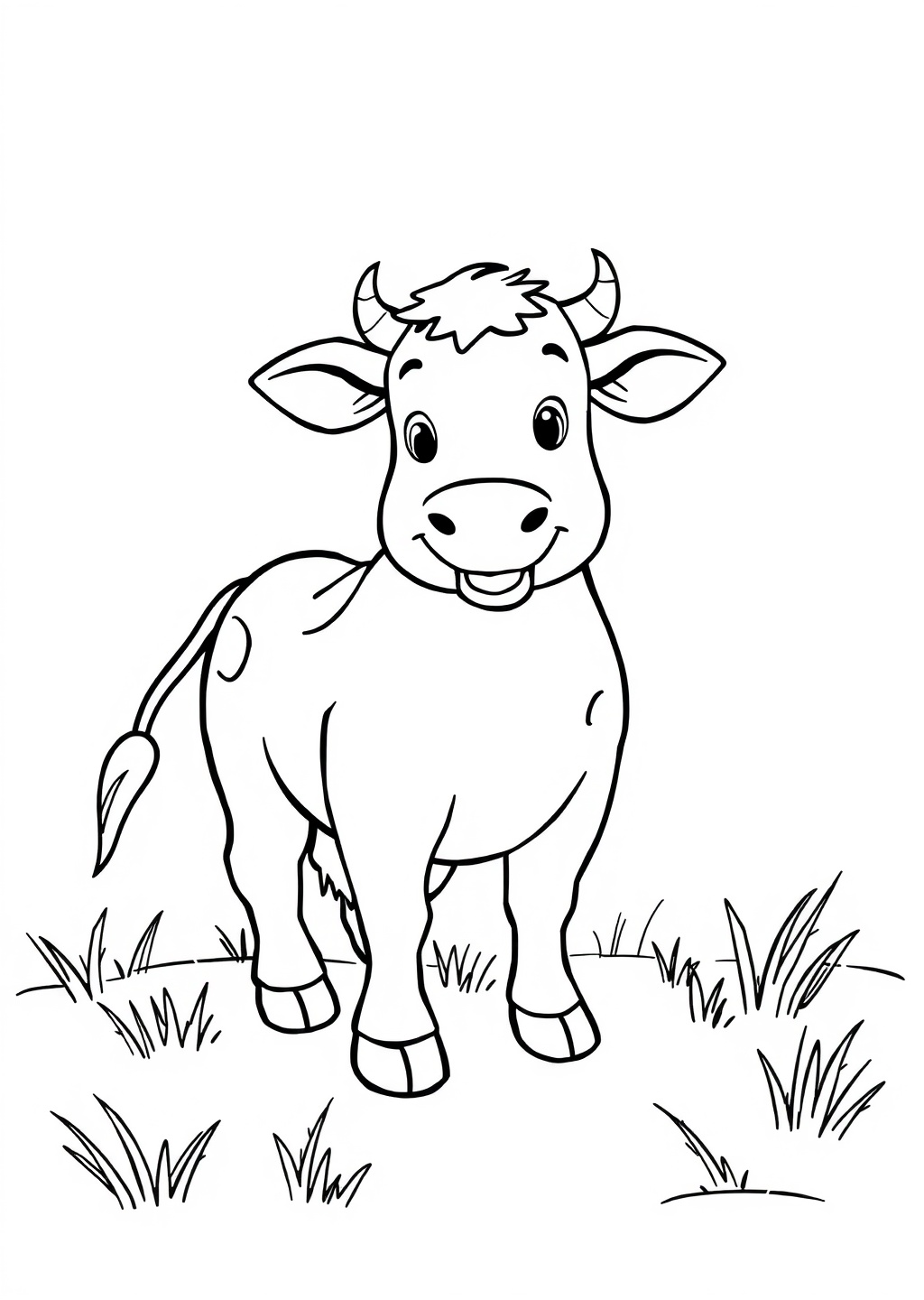 Ausmalbild: Kuh