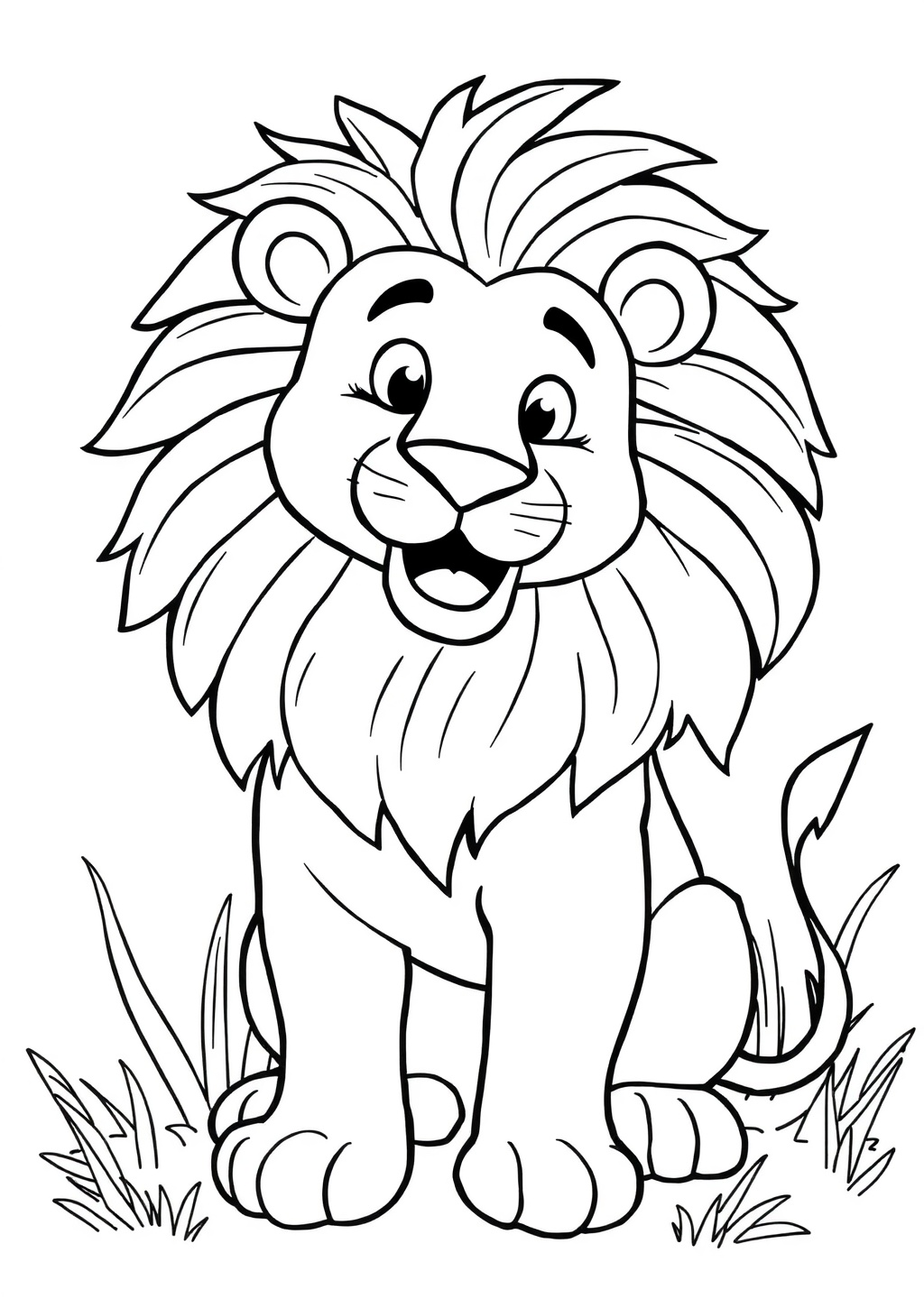 Ausmalbild: Löwe