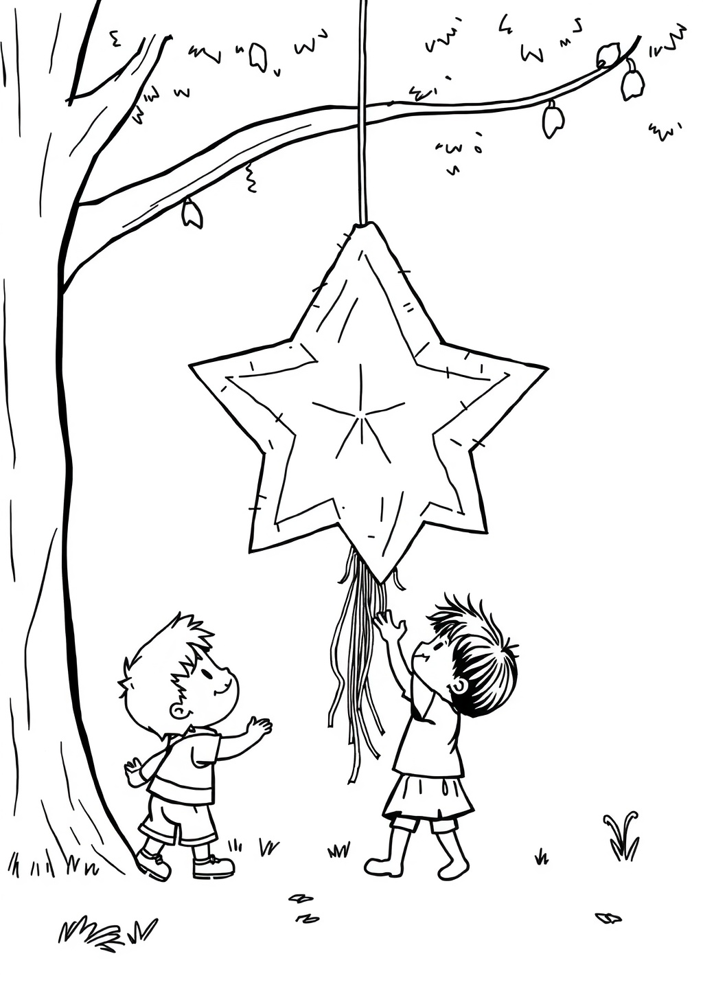 Ausmalbild: Piñata