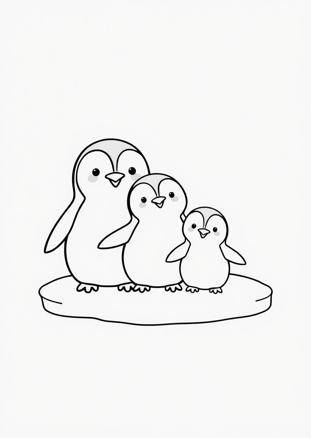 Ausmalbild: Pinguin