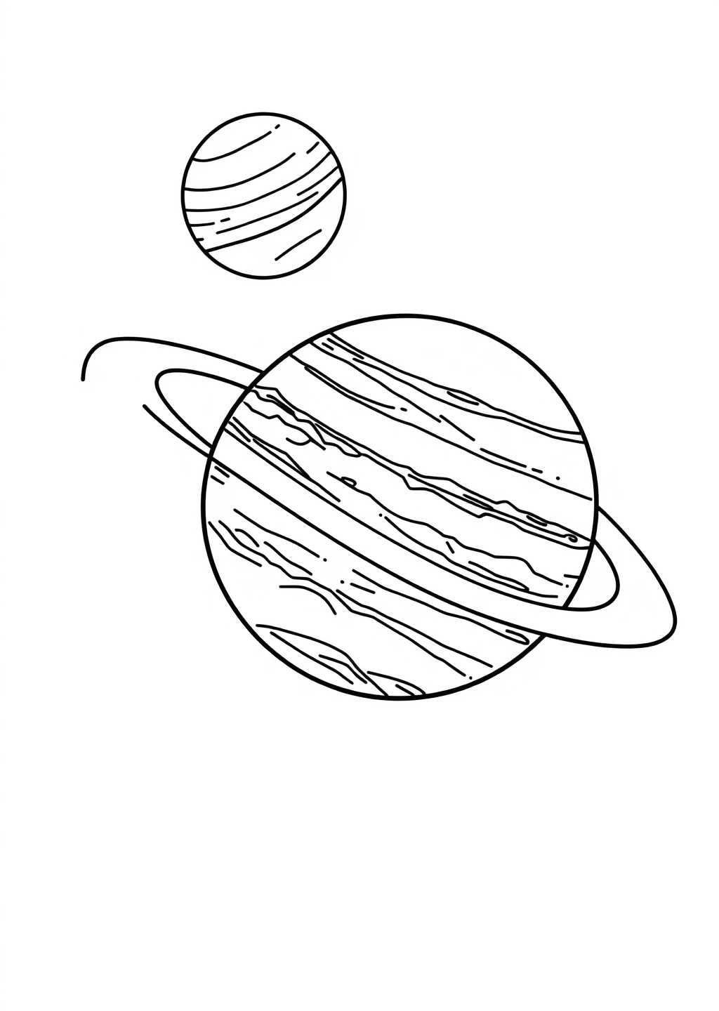 Ausmalbild: Planeten