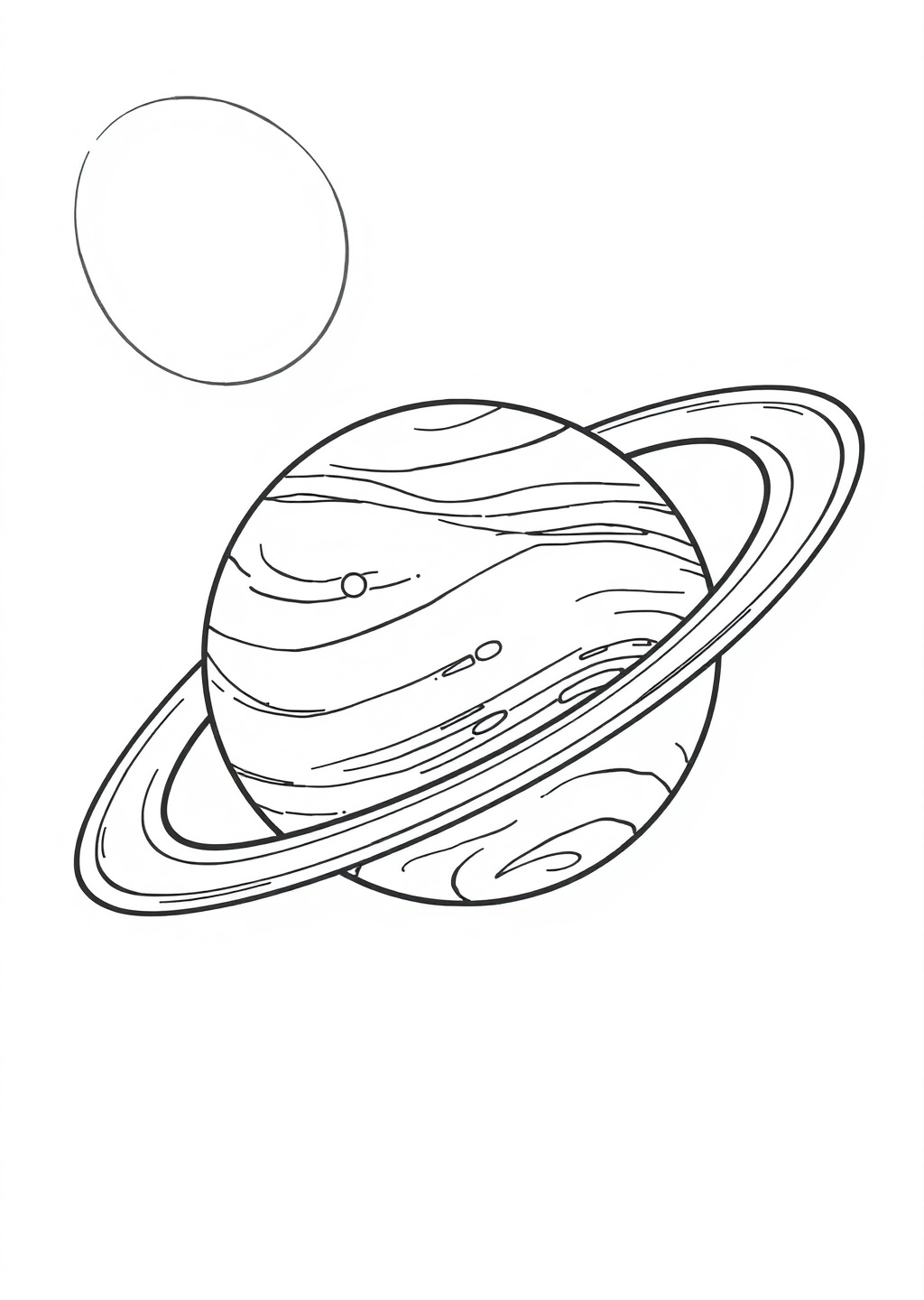 Ausmalbild: Planeten