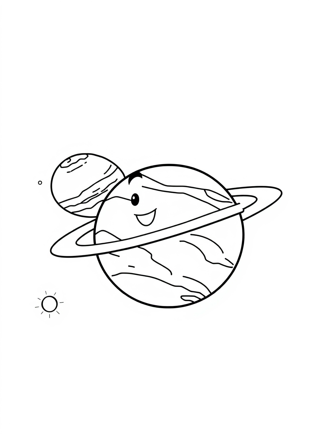 Ausmalbild: Planeten