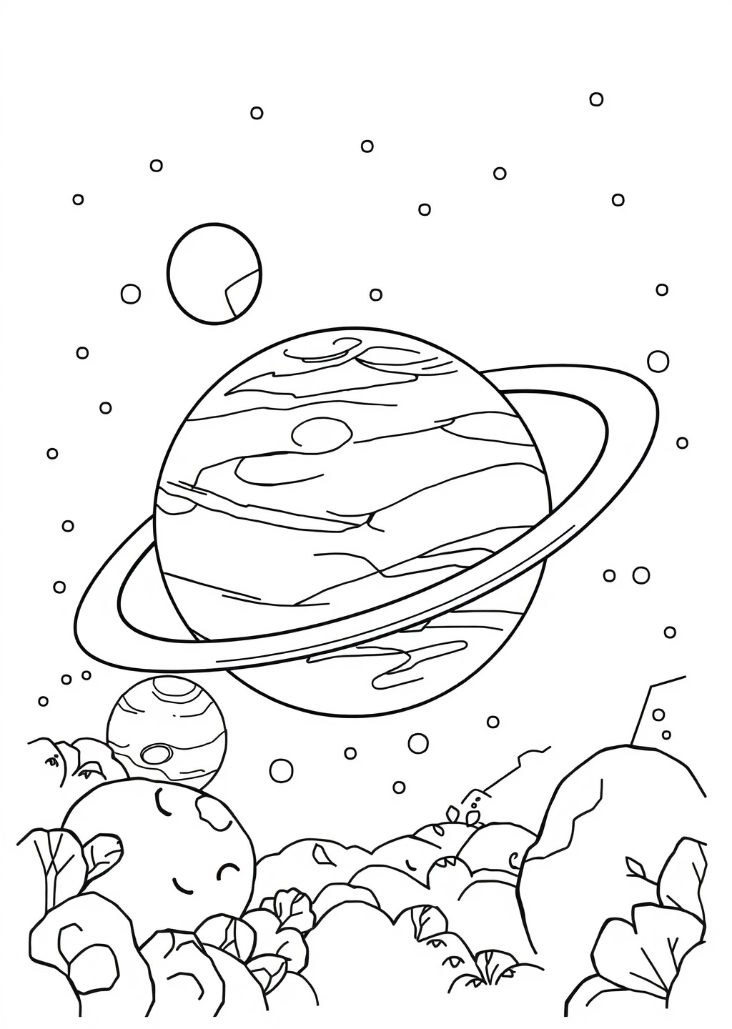 Ausmalbild: Planeten