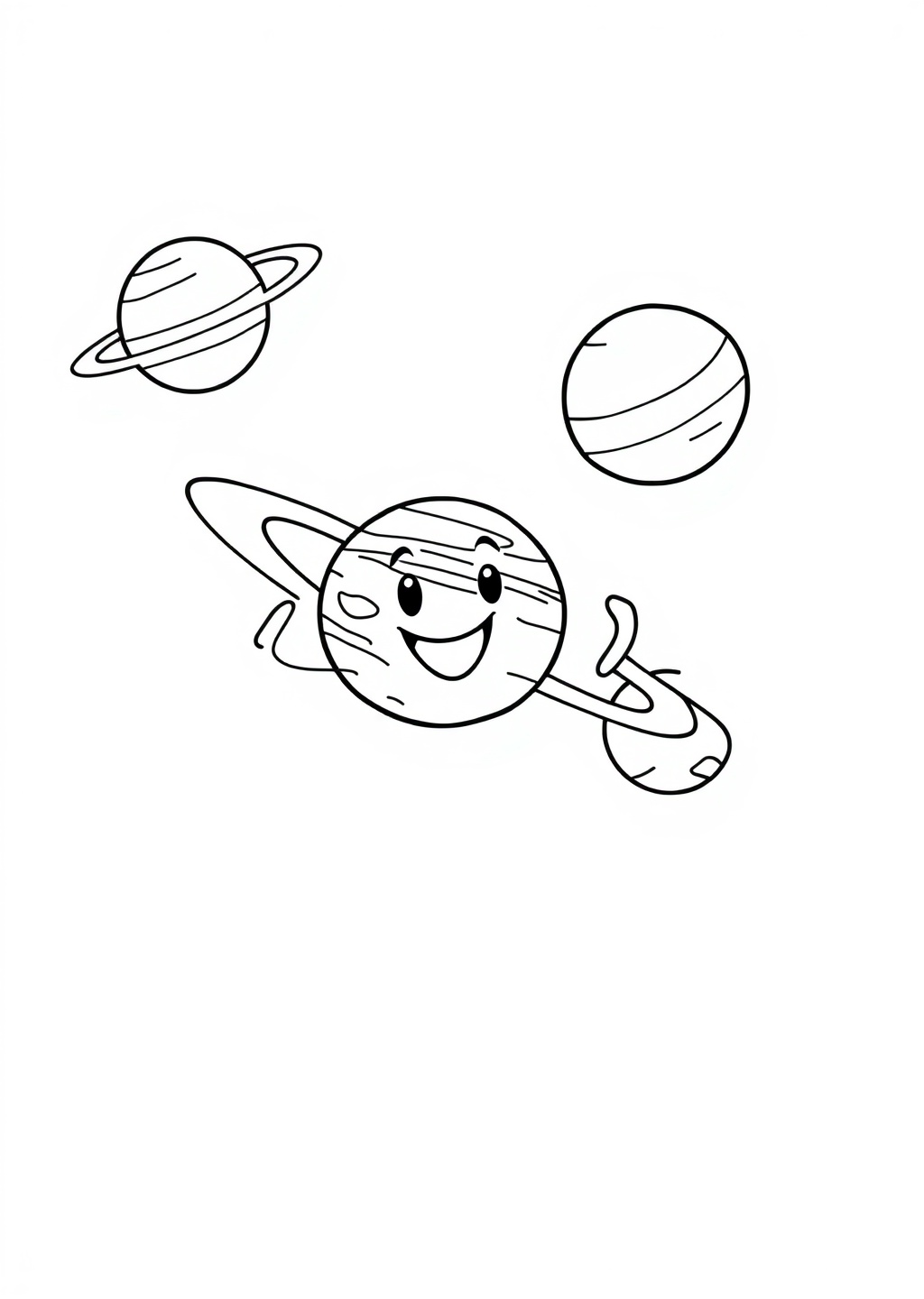 Ausmalbild: Planeten